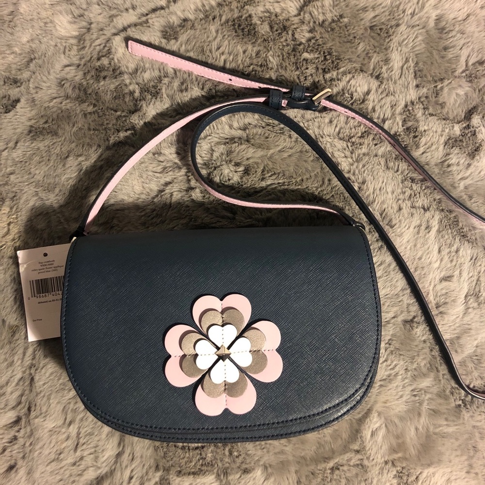 Brand New Kate Spade crossbody bag flower applique